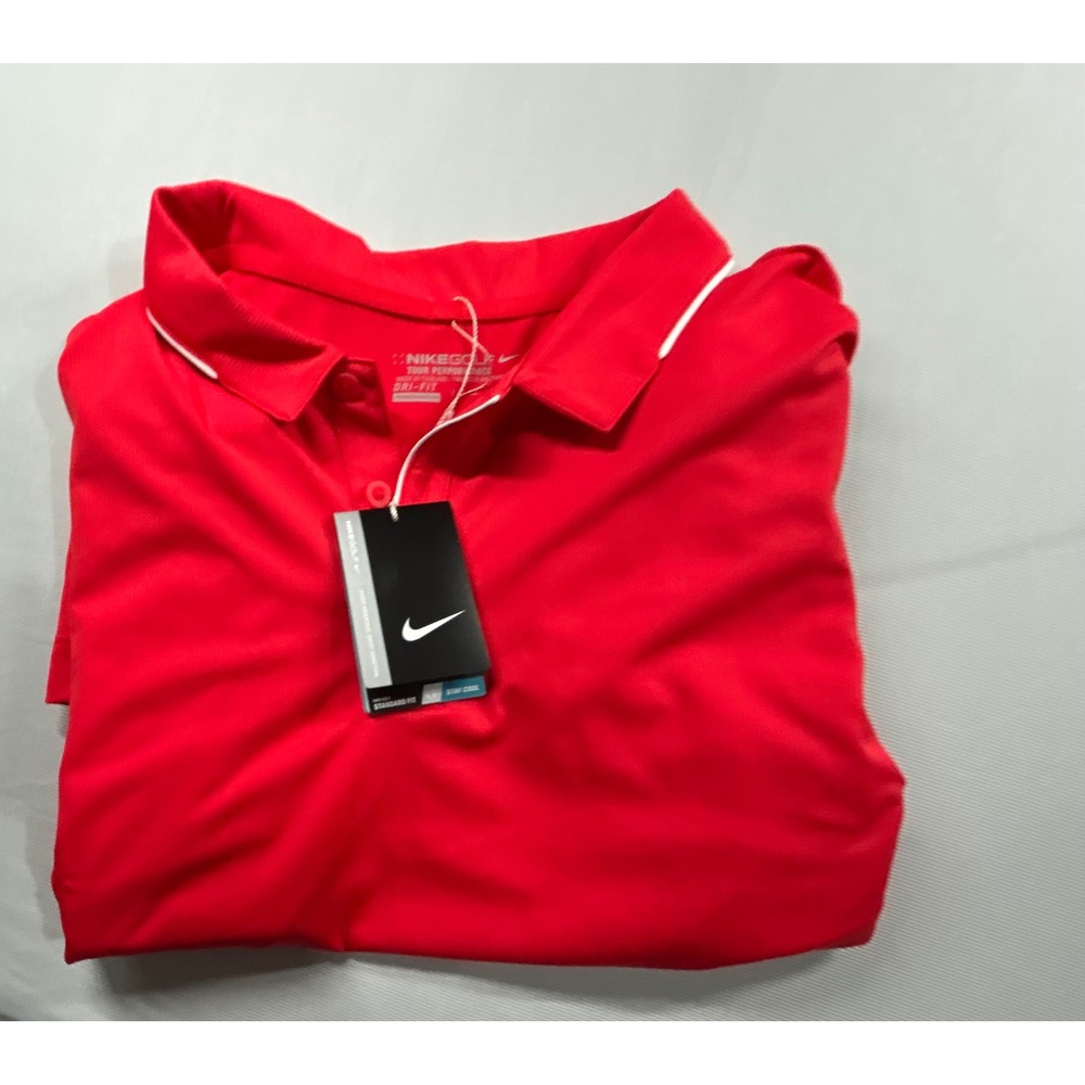 Nike Golf Tour Performance Dri-FIT Polo Shirt Mens XXL Red 639718-647 NEW w Tags